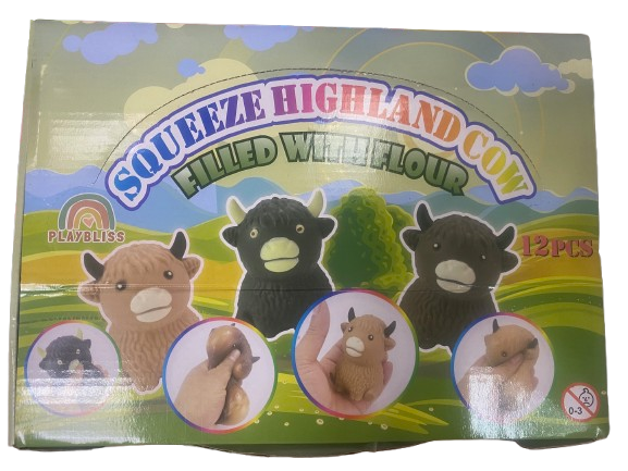 Highland Cow Squish Toy (1 SUPPLIED)
