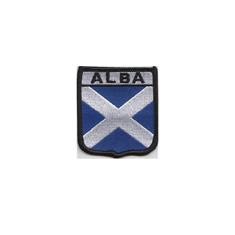Scotland Saltire Alba Flag Embroidered Patch Badge