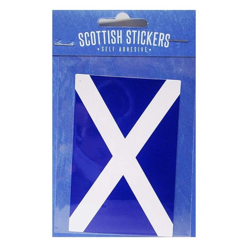Scotland Saltire Car Sticker 10cm by 6cm