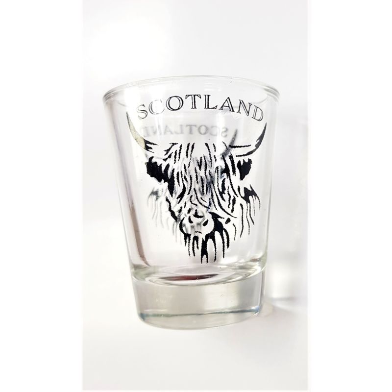 Scottish Highland Cow Shot Glass