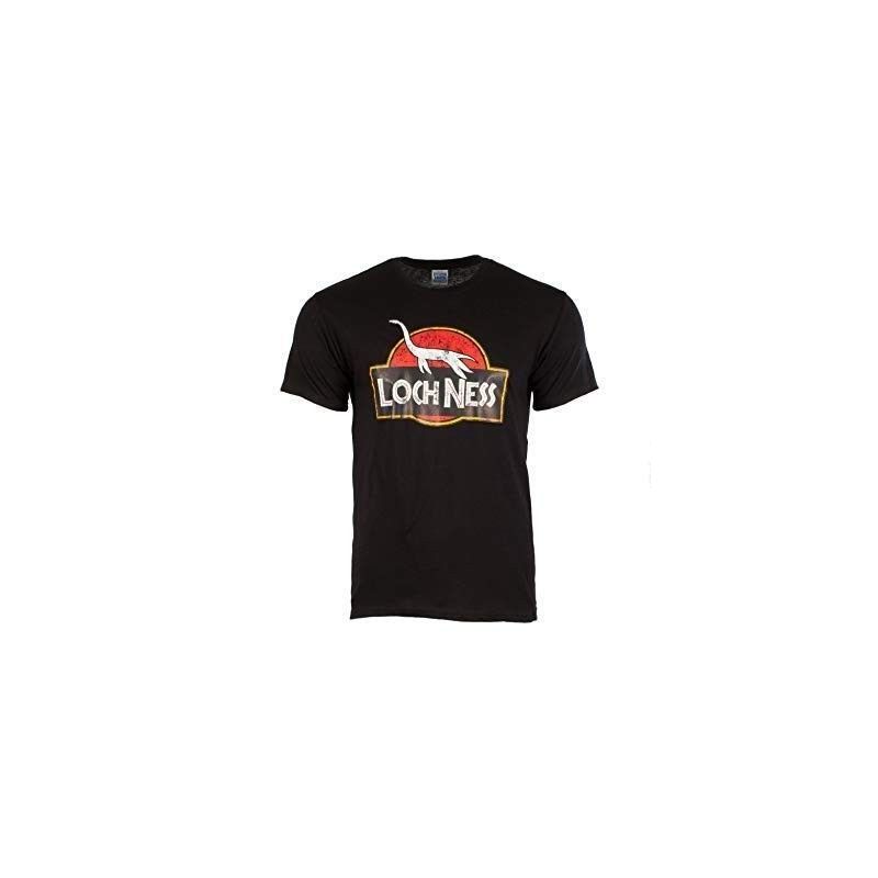 Childrens Lochness Dinosaur Black T-Shirt - Age 3-4 yrs