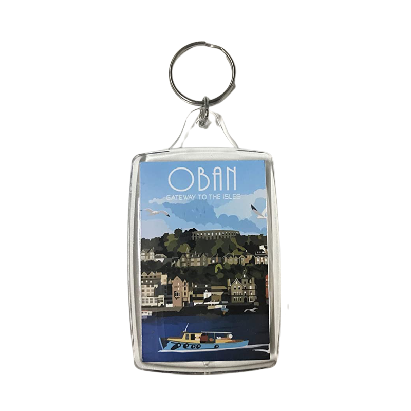 Oban Keyring - McCaigs Tower View