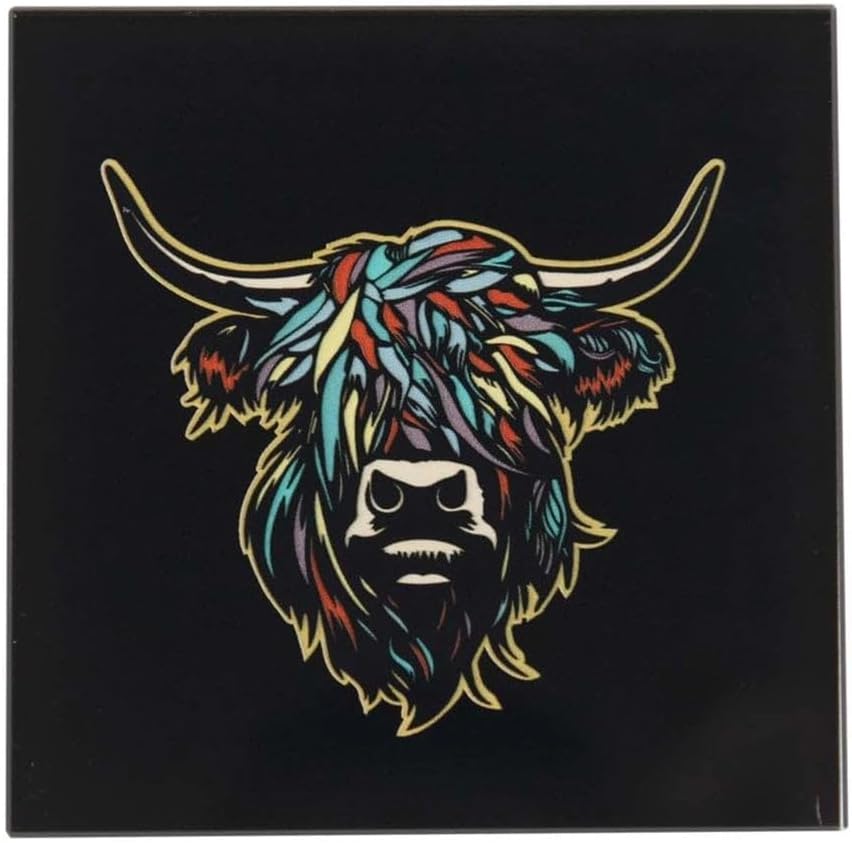 Heilan Coo Coaster - Multi Coloured