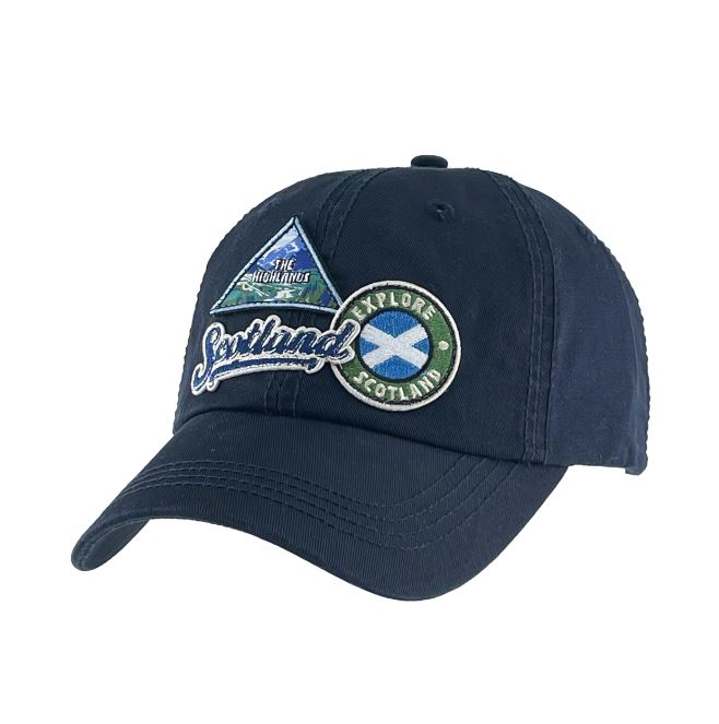 Big Country Navy Scotland Patch Cap