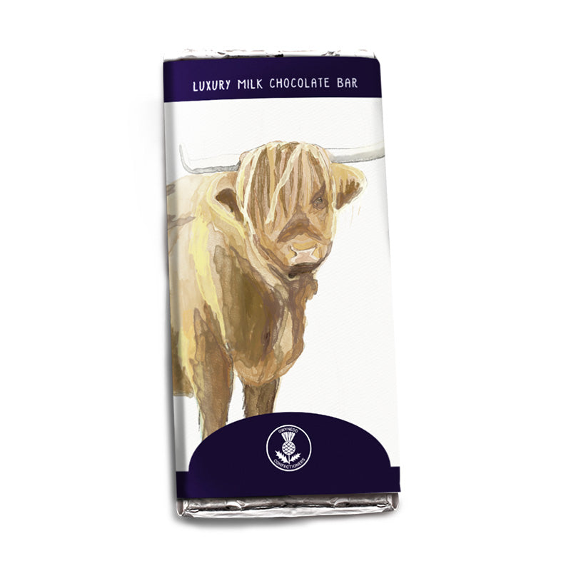 Heilan Coo / Highland Cow Luxury Milk Chocolate Bar (85g)