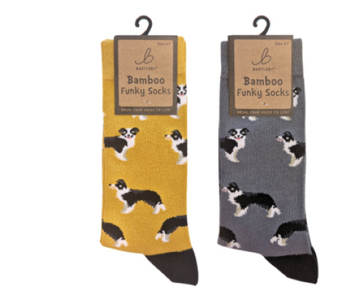 Ladies Funky Bamboo Socks - Sheep Dog (1 SUPPLIED)