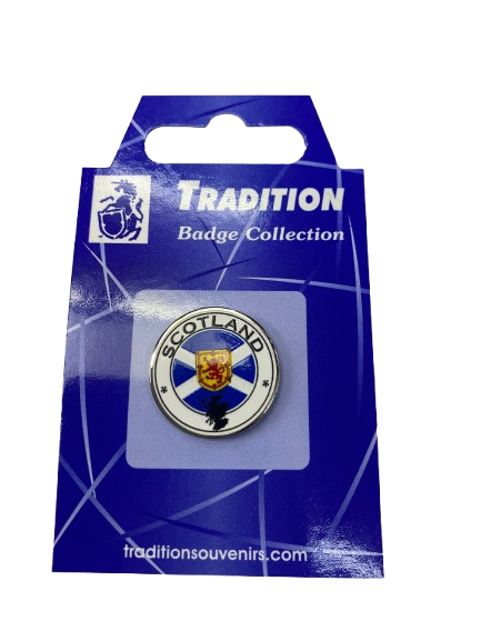 Scotland Saltire/Lion Rampant Pin Badge