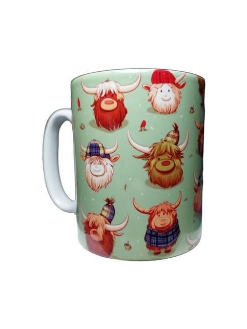 Highland Cow mug - Green
