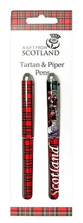 Twin Pack Scottish Pens (Tartan & Piper)