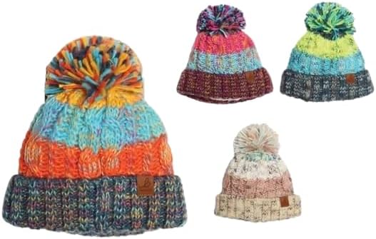 Bartleby Childrens Sherpa Lined Waterproof Bobble Hat