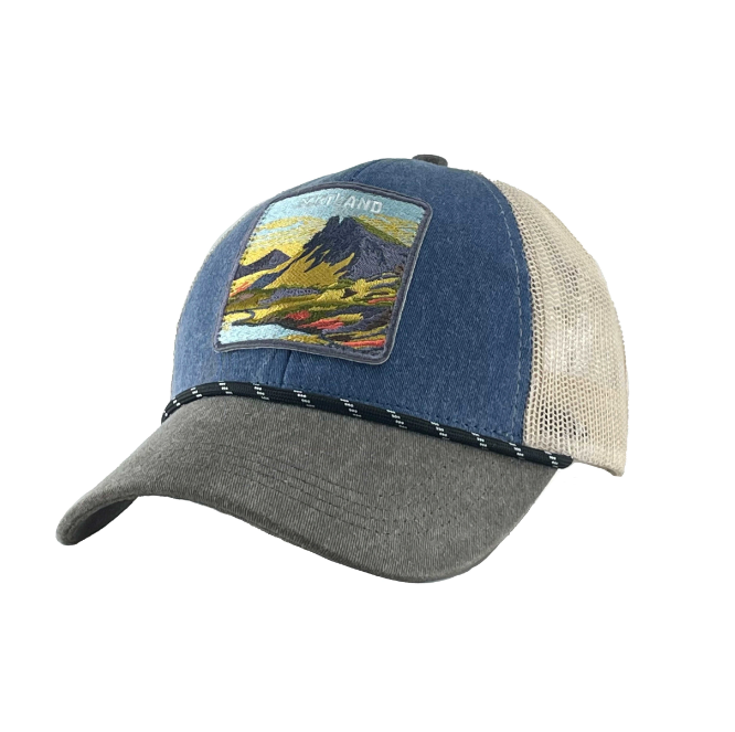 Big Country Scotland Big Patch Trucker Cap - Blue