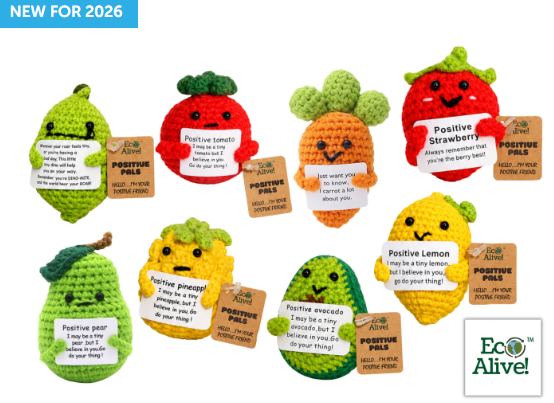 Knitted Positive Pals, Eco Alive™ (1 SUPPLIED)