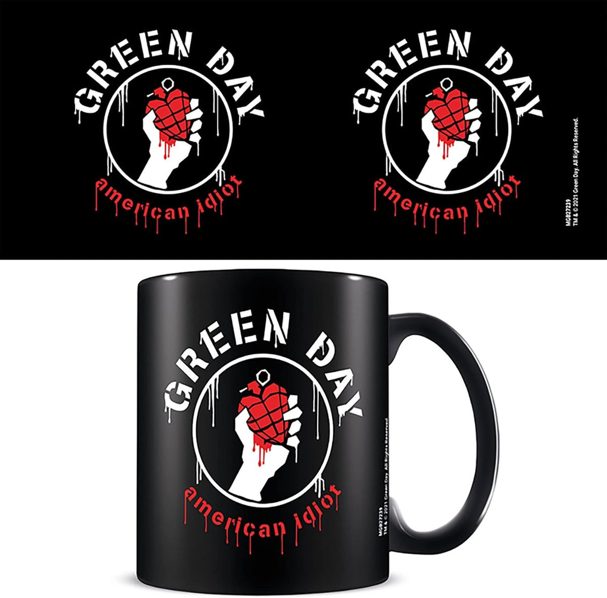 Green Day Mug in Presentation Gift Box (American Idiot Design)