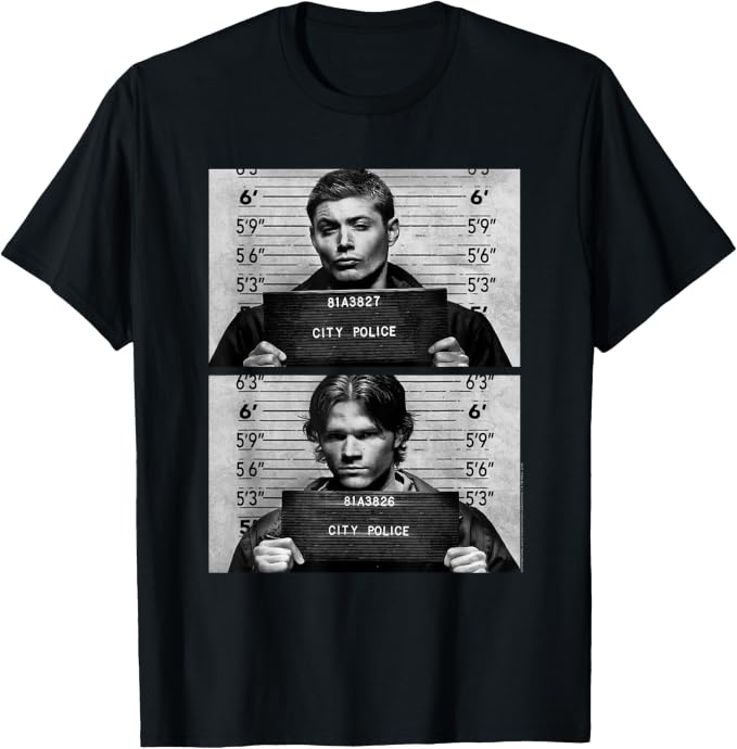 Supernatural Mug Shot T Shirt - Large