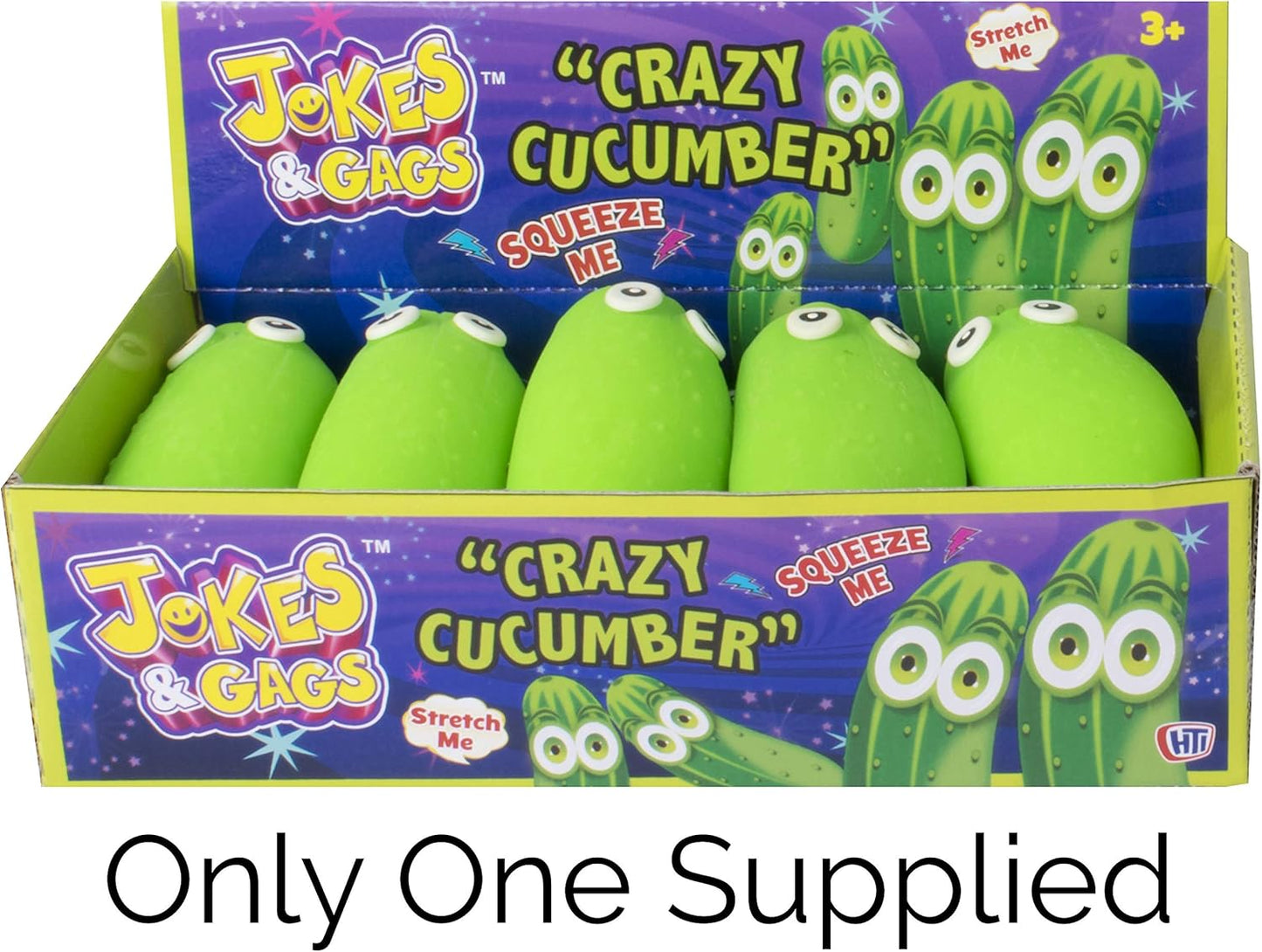 Jokes and Gags Squeezy Crazy Cucumber Toy