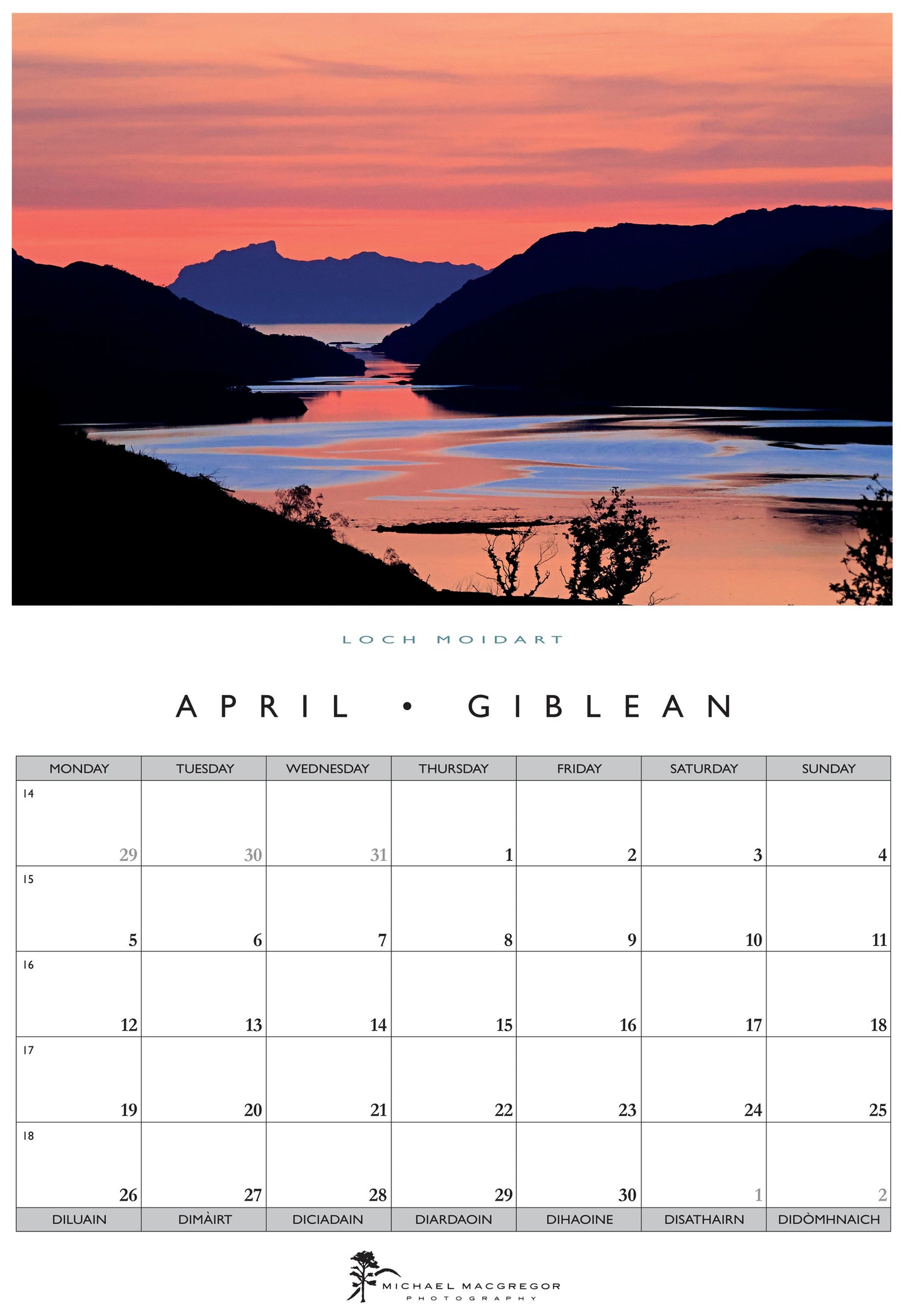 Michael Macgregor Road to the Isles 2027 Calendar