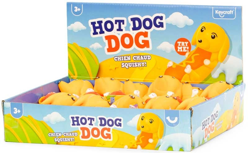 SQUEEZY HOT DOG SENSORY TOY