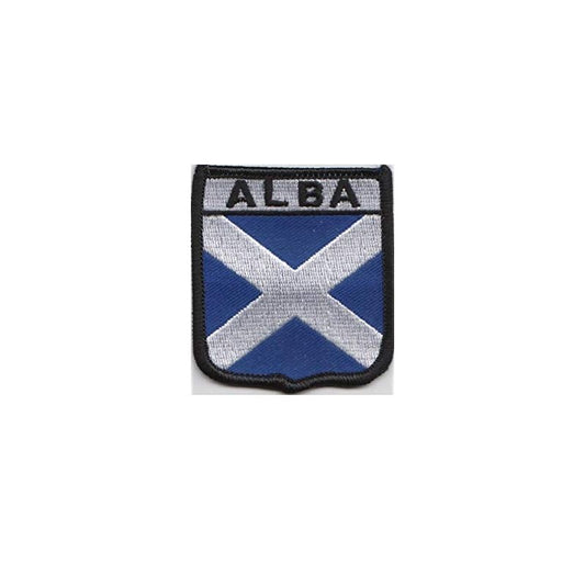 Scotland Saltire Alba Flag Embroidered Patch Badge