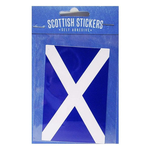 Scotland Saltire Car Sticker 10cm by 6cm