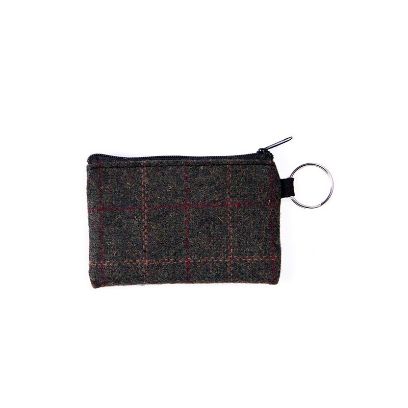 Green Tweed Coin Purse