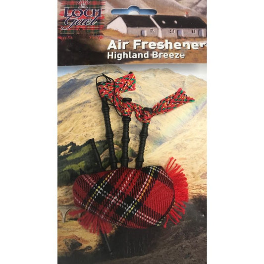 Tartan bagpipe Air Freshener Royal Stewart