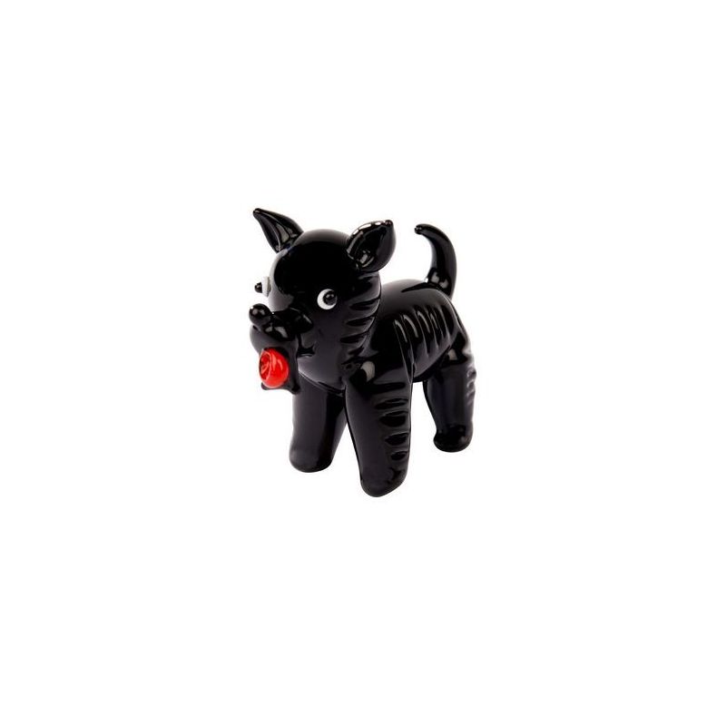 Small Glass Scottie