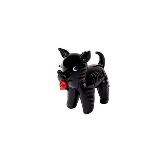 Small Glass Scottie