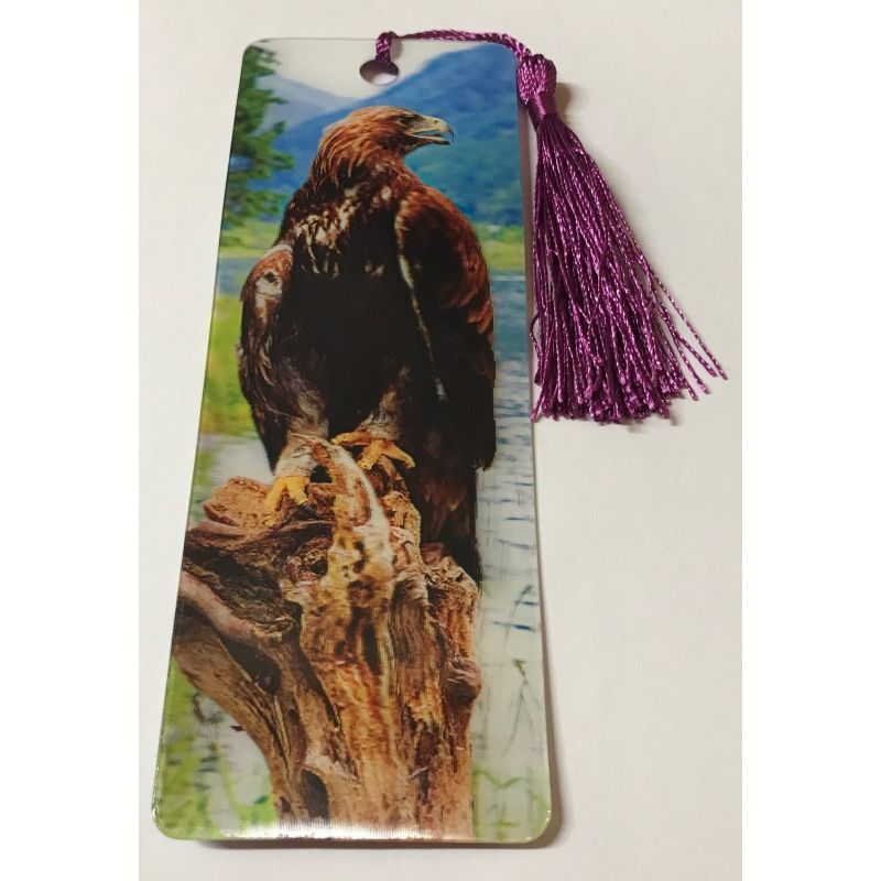 Scottish Golden Eagle Lenticular Bookmark Ruler