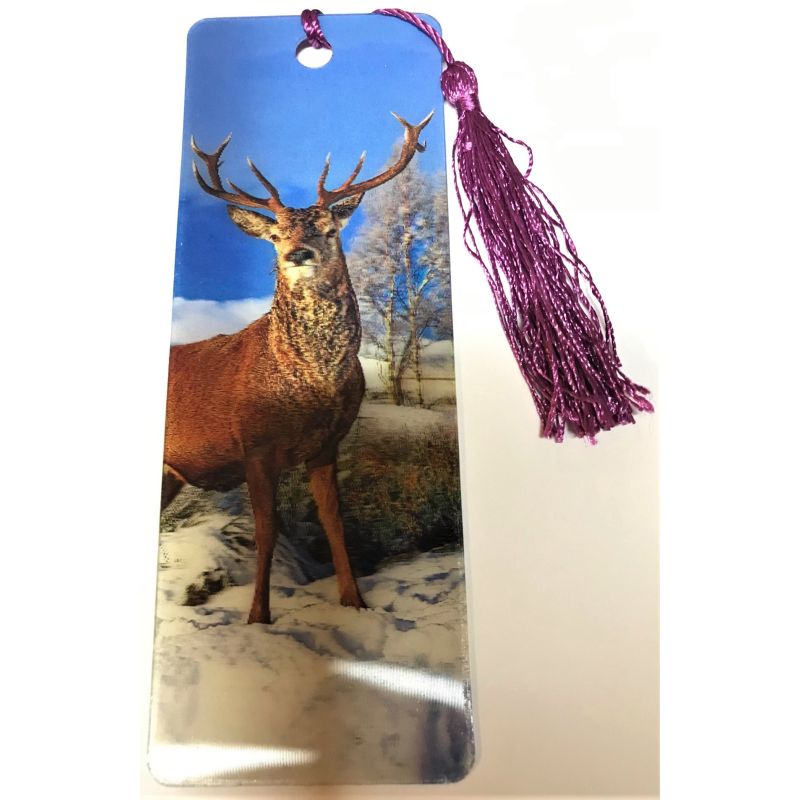 Scottish Stag Lenticular Bookmark Ruler