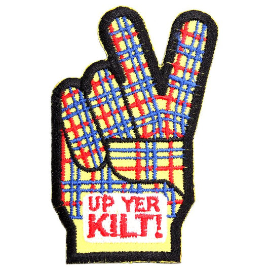 "Up Yer Kilt!" Fabric Patch