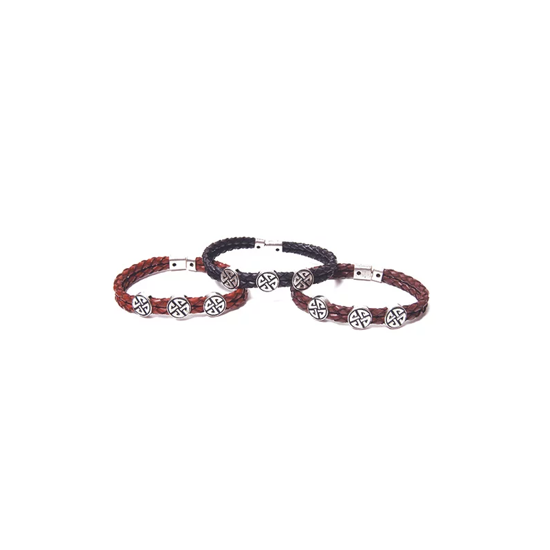Celtic Spirit Leather Trio Bracelet (1 SUPPLIED)