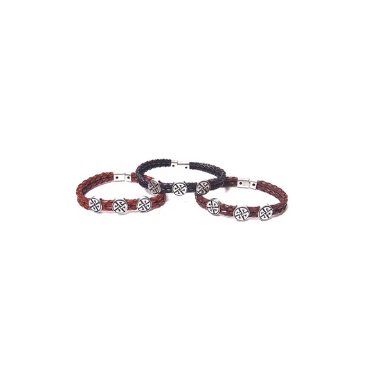 Celtic Spirit Leather Trio Bracelet (1 SUPPLIED)