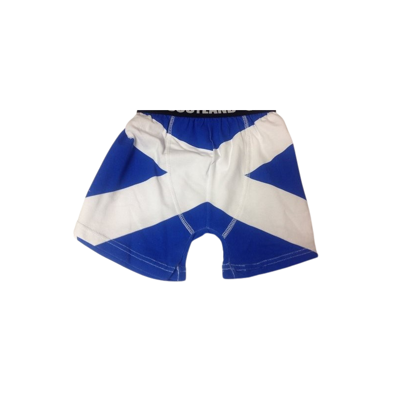 Saltire Boxer Shorts Scottish Gift (Size Small )