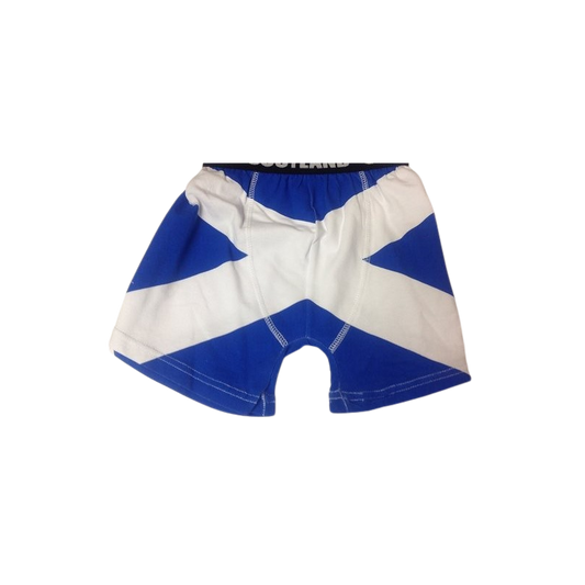 Saltire Boxer Shorts Scottish Gift (Size Small )
