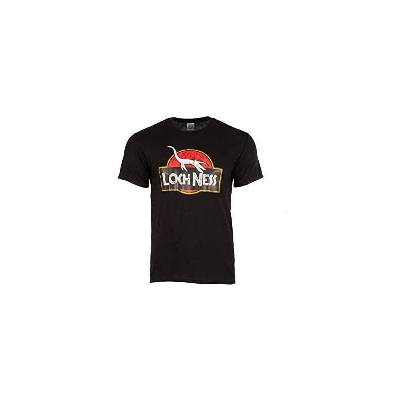 Nessie Dinosaur Black T-Shirt - Childrens Size 3-4 years