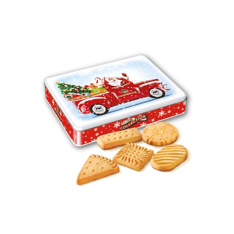 Santa in Van Tin (Assorted Shapes Shortbread) 150g