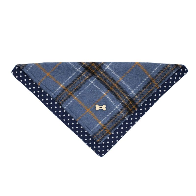 Tartan Hounds Dog Bandana (Blue)