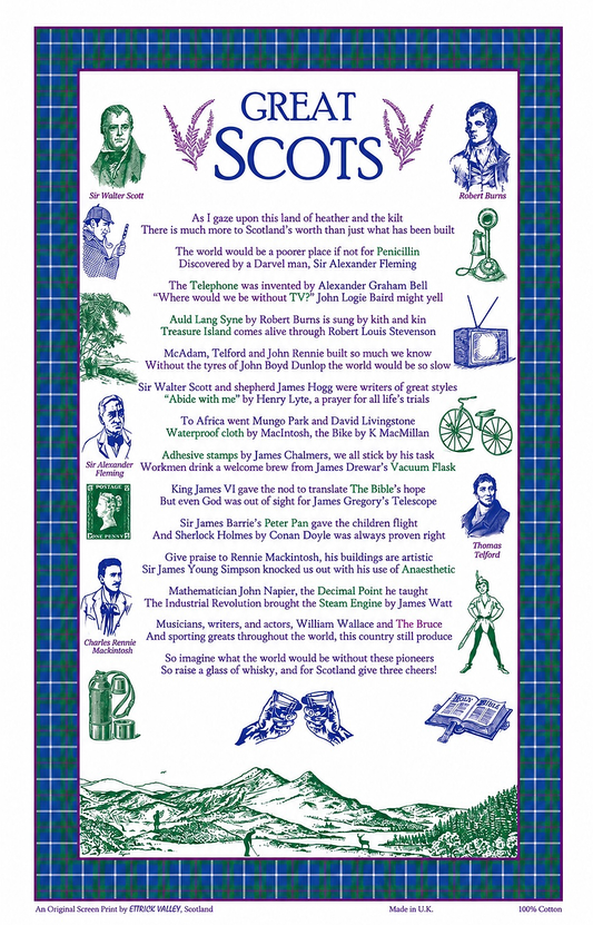 Great Scots Tea towel