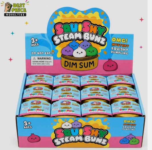 SQUISHY STEAM BUNZ DIM SUM (1 SUPPLIED)