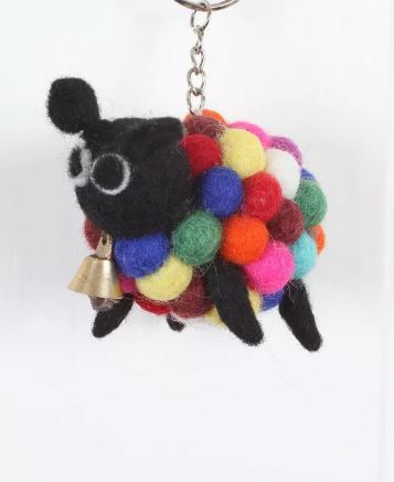 Ziggy Bobbly Lamb Keyring