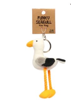 Funky Seagull Key Ring
