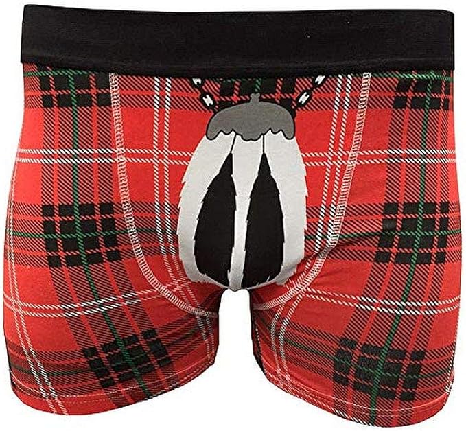 Instakilt Novelty Mens Royal Stewart Tartan Boxer Shorts (Size Large)