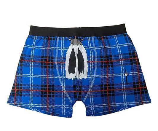 Instakilt Boxer Shorts Blue (Size Large)