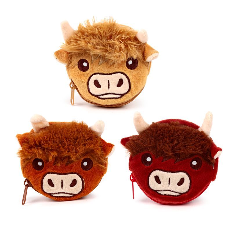 Highland Coo Cow Change Purse (1 SUPPLIED)