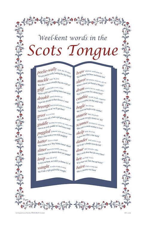 Scots Tongue Tea Towel