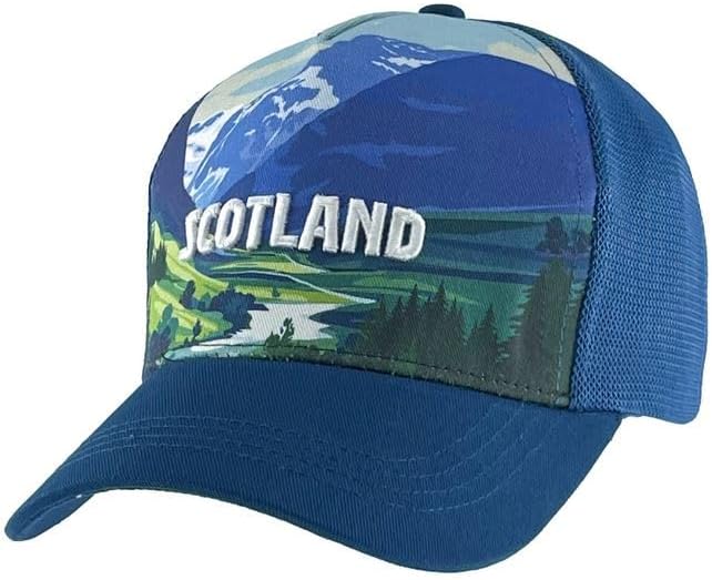 Big Country Scotland Mesh Trucker Cap Blue