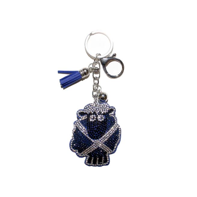 Saltire Sheep Diamante Keyring