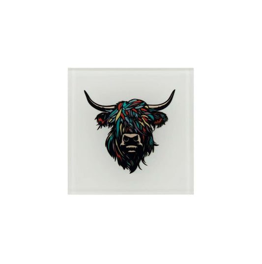 Heilan Coo Coaster - Multi Coloured Cream