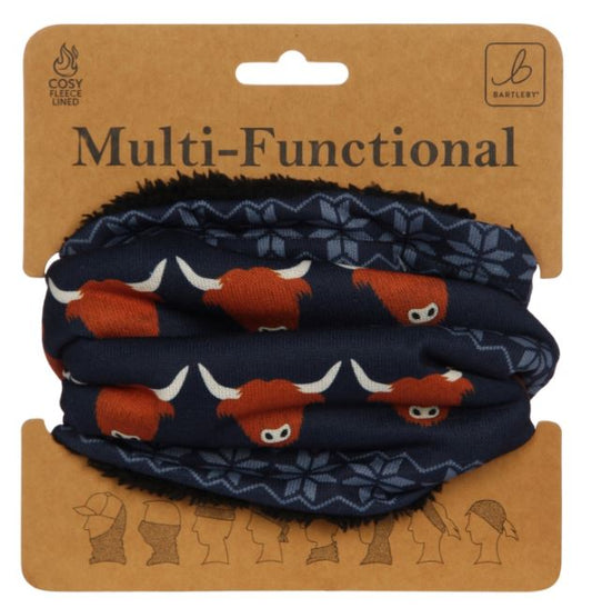 Multi-functional Headwear - Nordic Highland Cow