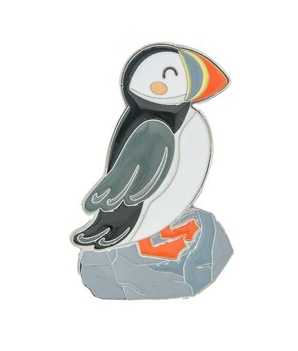 Metal Puffin Magnet